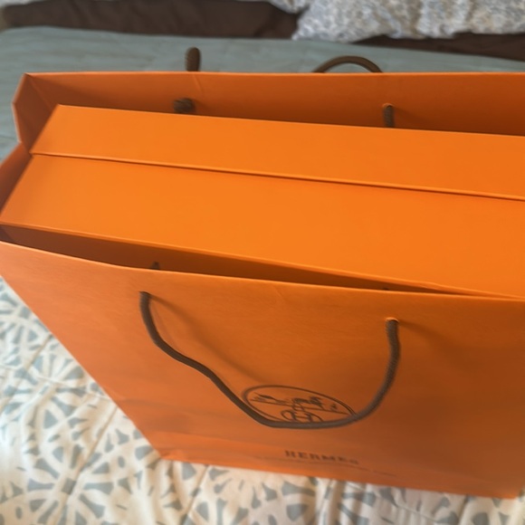 Hermes empty box with ribbon & shopping bag - Picture 6 of 6